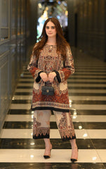 Digital printed Brown co-ord